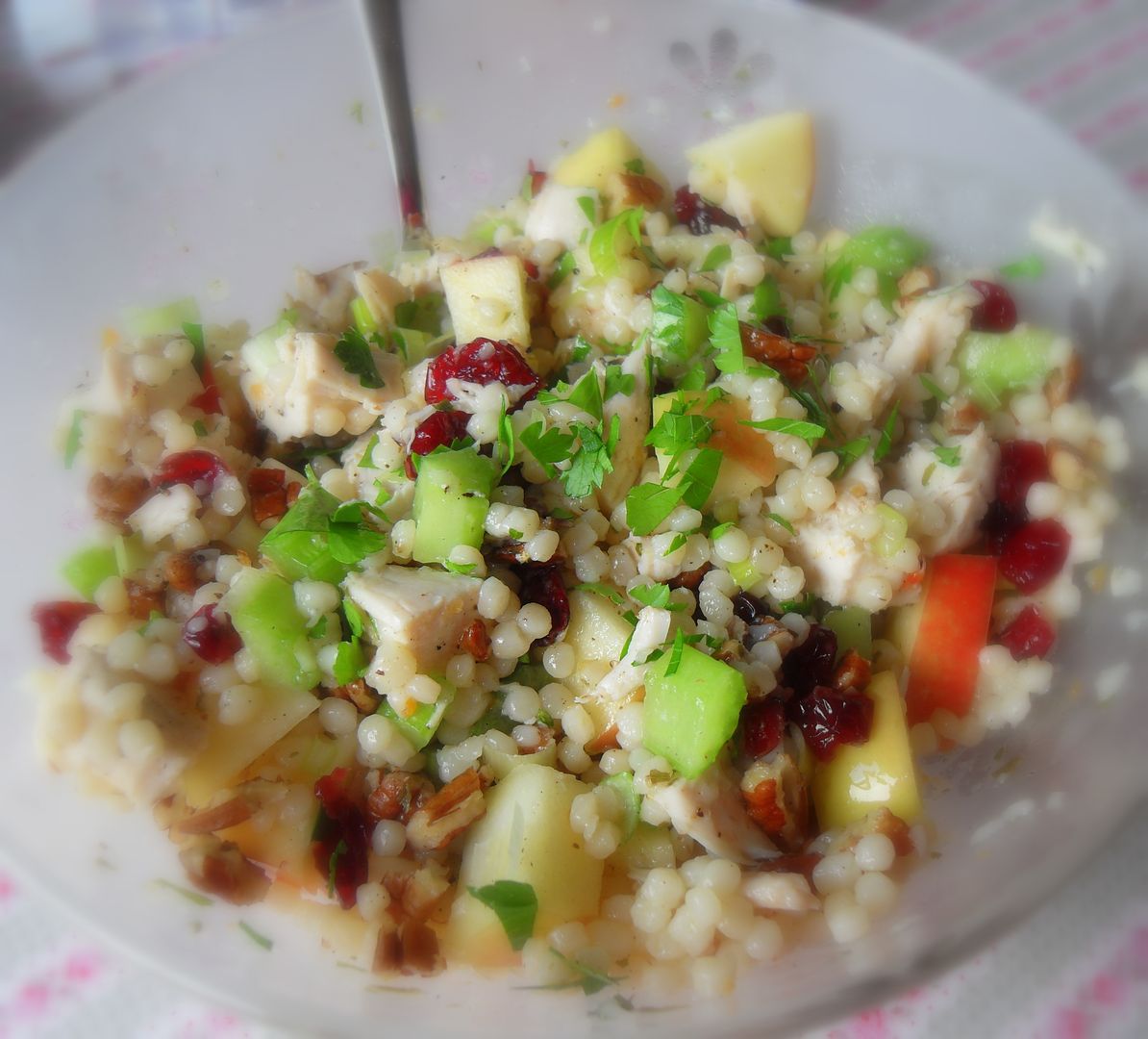 The English Kitchen A Salad of Chicken, Couscous and Fruit